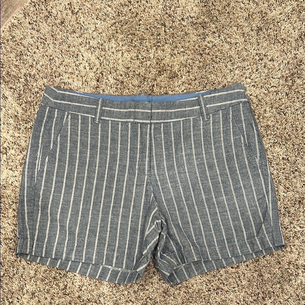 J. Crew Navy/White Striped Shorts